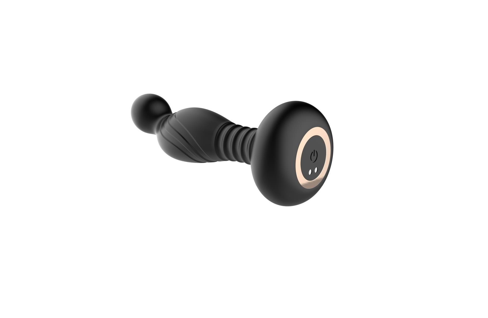 Stymulator prostaty B - Series Magic Remote Control, 9 cm (czarny)