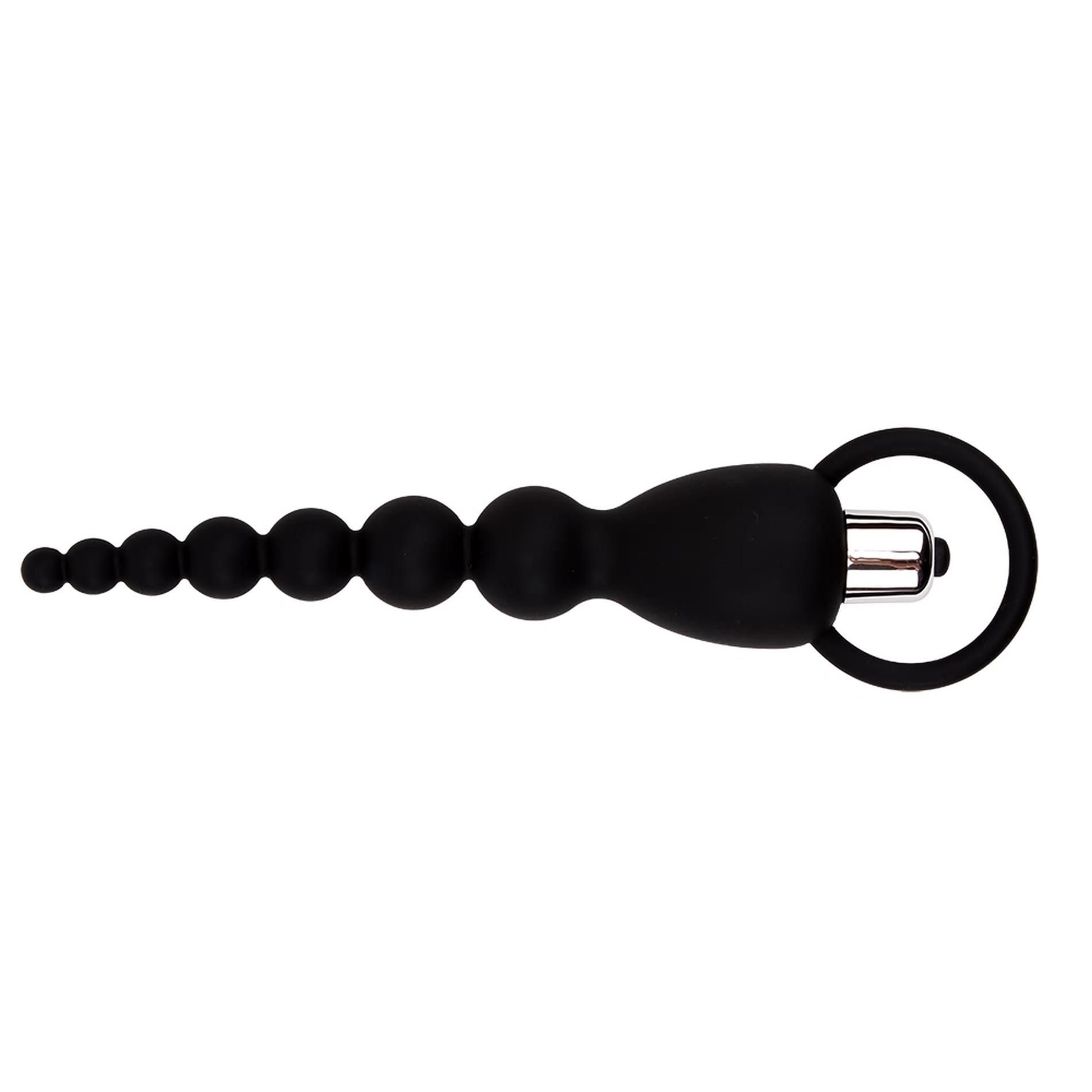 Анальная цепочка Black Mont Elite Power Beads, 19.5 см (черный)