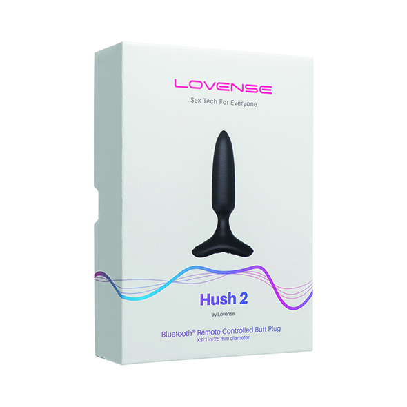 Korek analny Lovense Hush 2 XS, 12 cm (czarny)