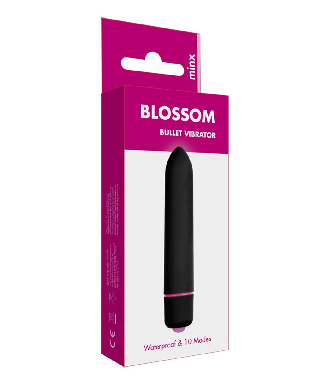 Мини-вибратор Minx Blossom, 9,5 см (черный)