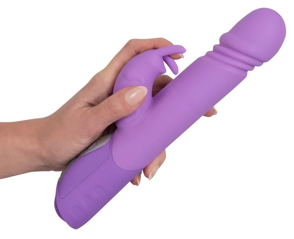 Вибратор-кролик Orion Sweet Smile Push, 25 см (фиолетовый)