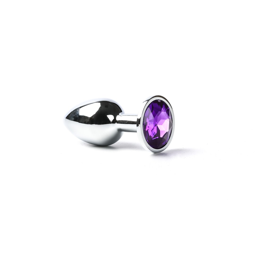 Korek analny z kryształem Simply Pleasure S, 7 cm (fioletowy)