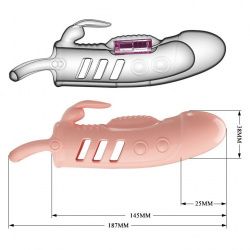Насадка на пенис Pretty Love Penis Sleeve Sloane, 18,5 см (телесный)
