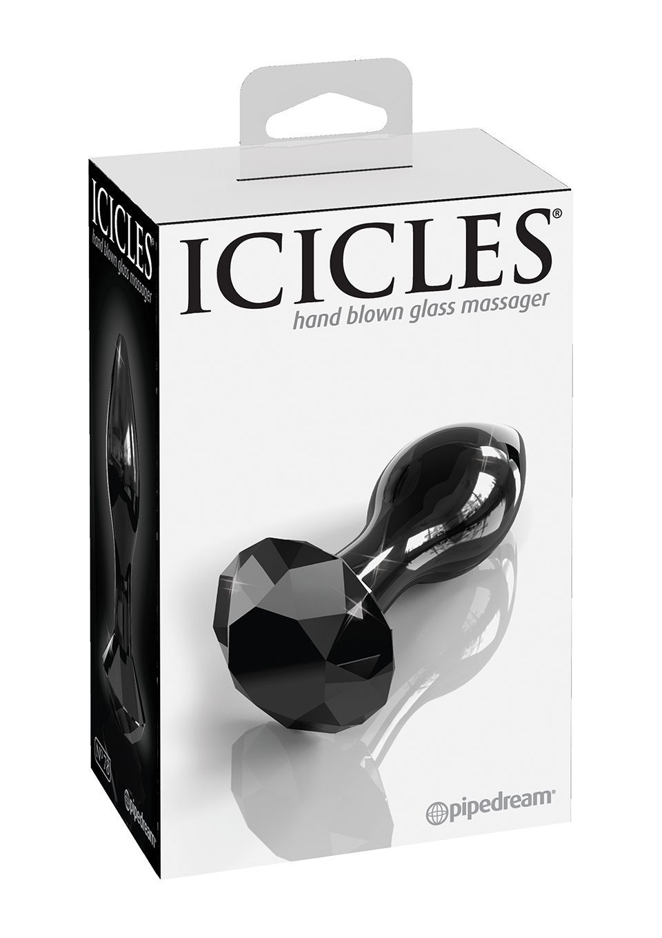 Анальна пробка Pipedream Icicles No.78, 9 см (чорний)