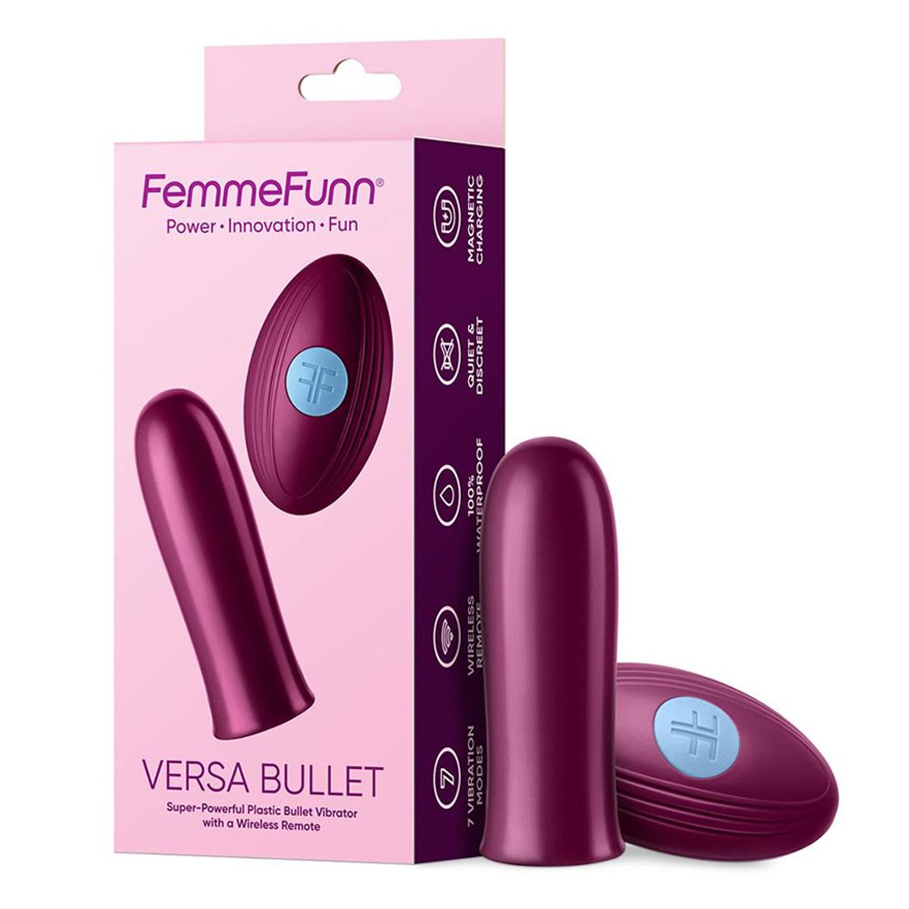 Вибромассажер Femme Funn Bullet, 8.1 см (бордовый)
