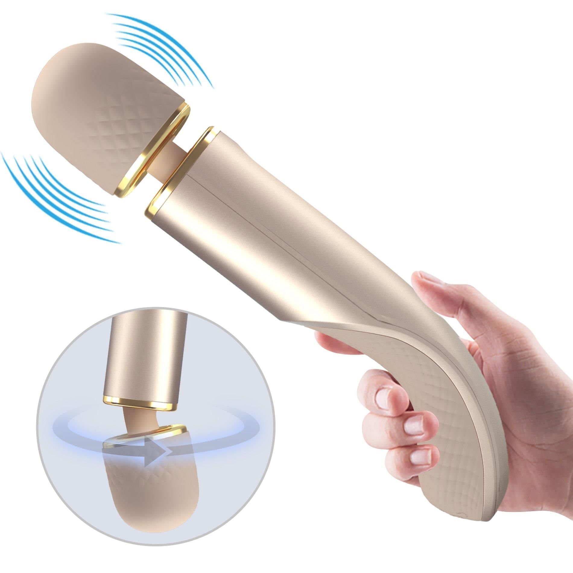 Вибромассажер Pretty Love Interesting Massager, 29 см (золотой)