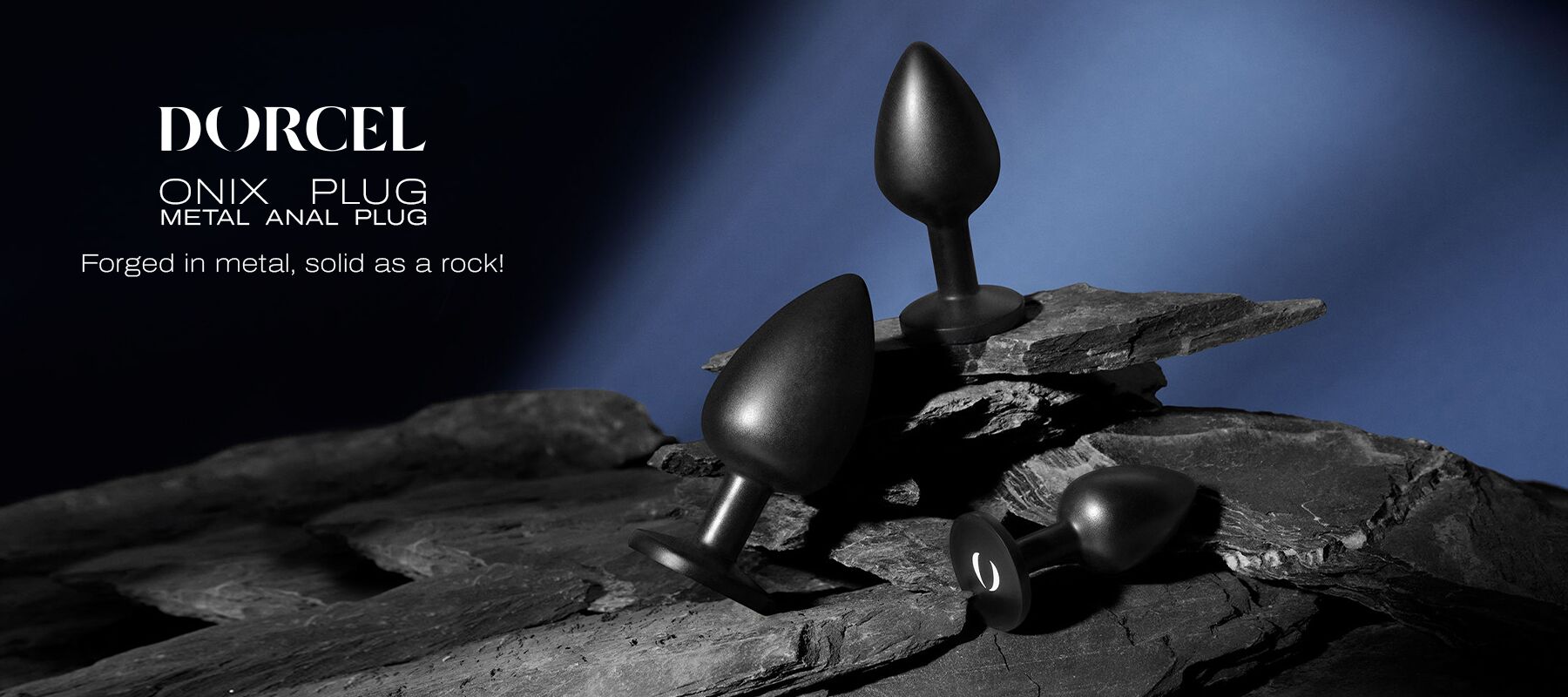 Korek analny Dorcel Onix Plug M, 8,3 cm (czarny)