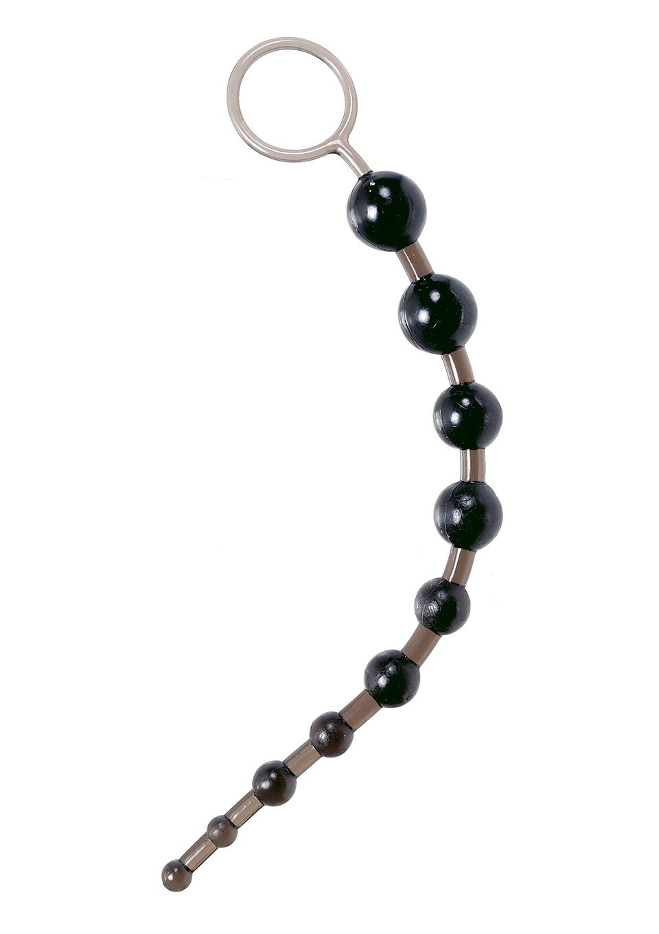 Анальные бусы X-10 Beads, 28 см (черный)