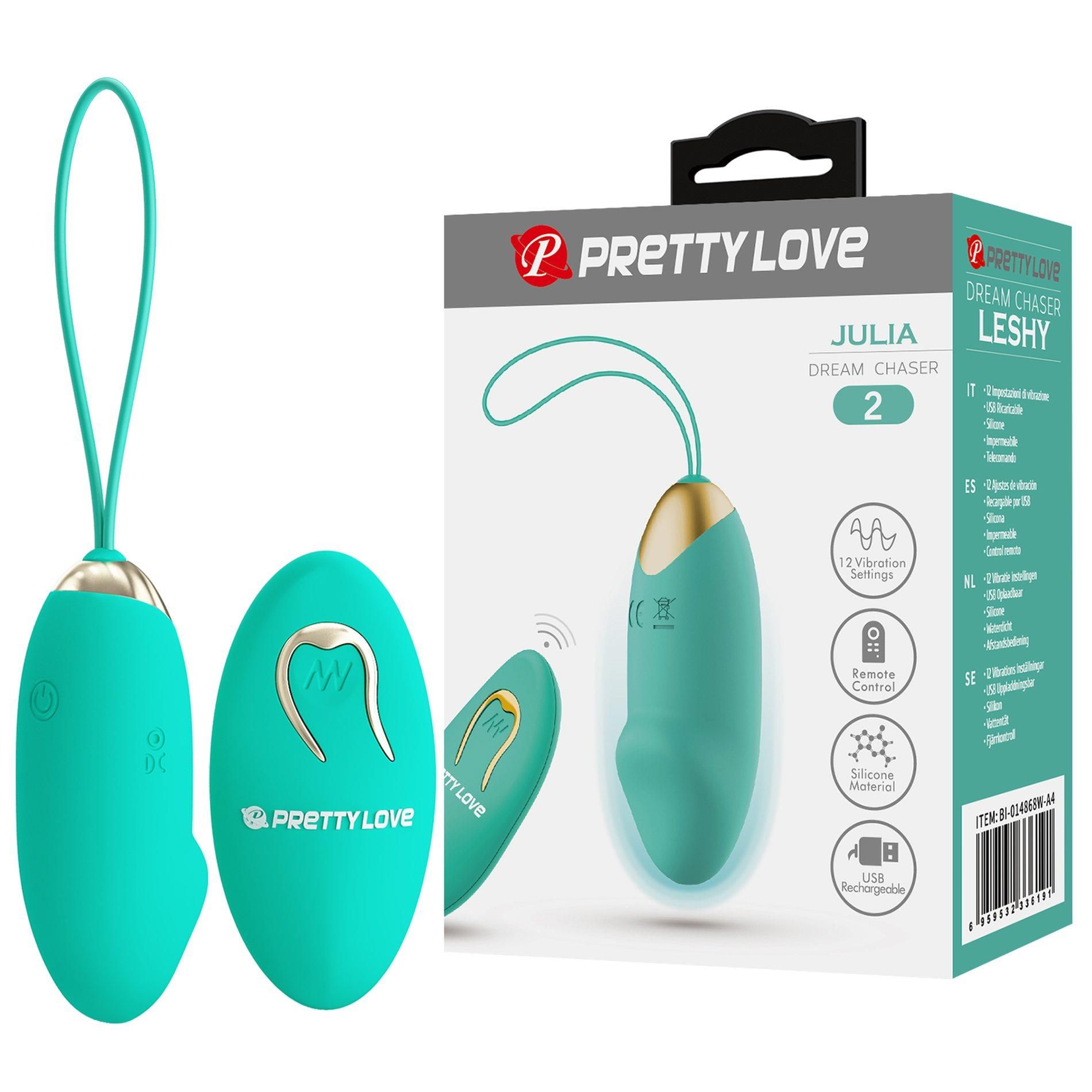 Виброяйцо Pretty Love Julia Dream Chaser 2, 7.5 см (зеленый)