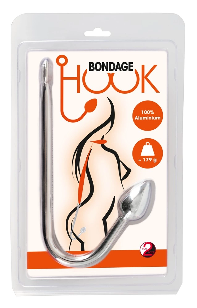 Hak analny You2Toys Bondage Hook, 24 cm (srebrny)