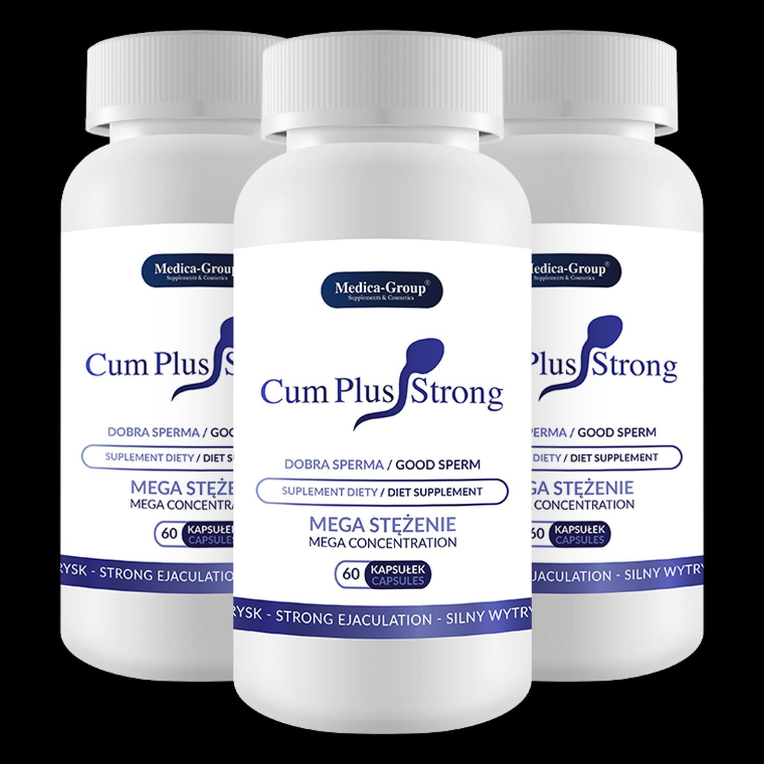 Таблетки для чоловіків Medica-Group Cum Plus Strong, 60 шт.