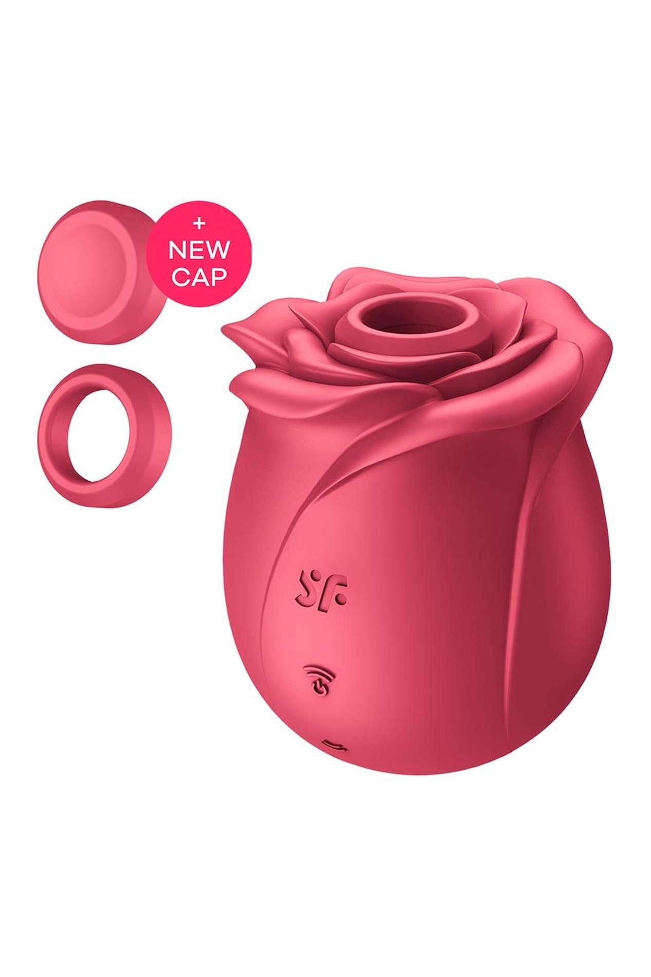 Вакуумный стимулятор клитора с вибрацией Satisfyer Pro 2 Classic Rose, 7 см (красный)