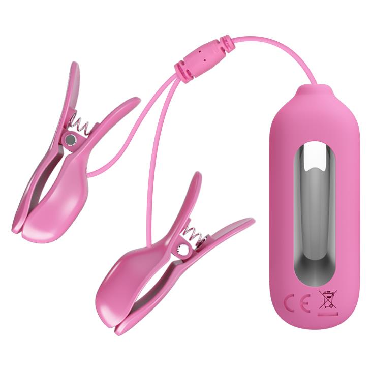 Зажимы для сосков Pretty Love Nipple Clips Romantic Wawe II, (розовый)