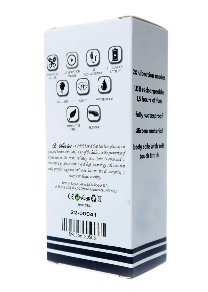 Вибромассажер Boss Series Rechargeable, 11 см (фиолетовый)