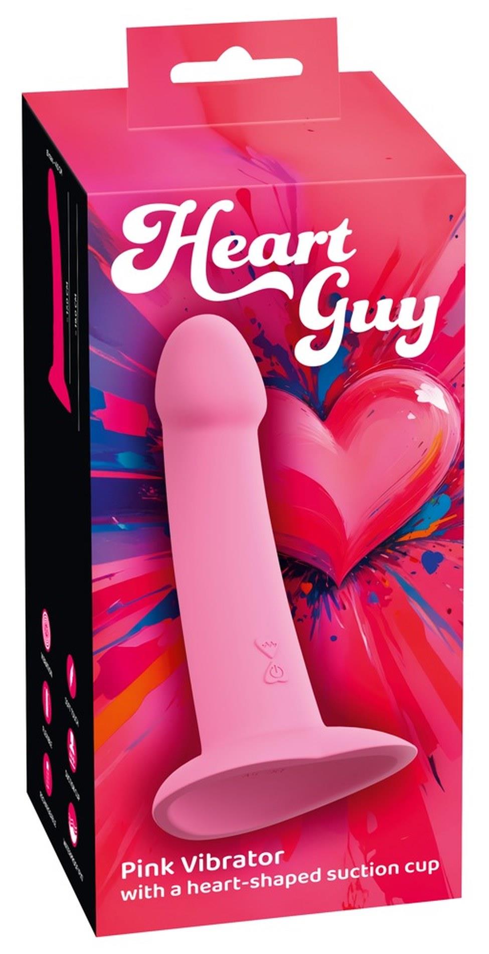 Вибратор You2Toys Heart Guy, 19 см (розовый)