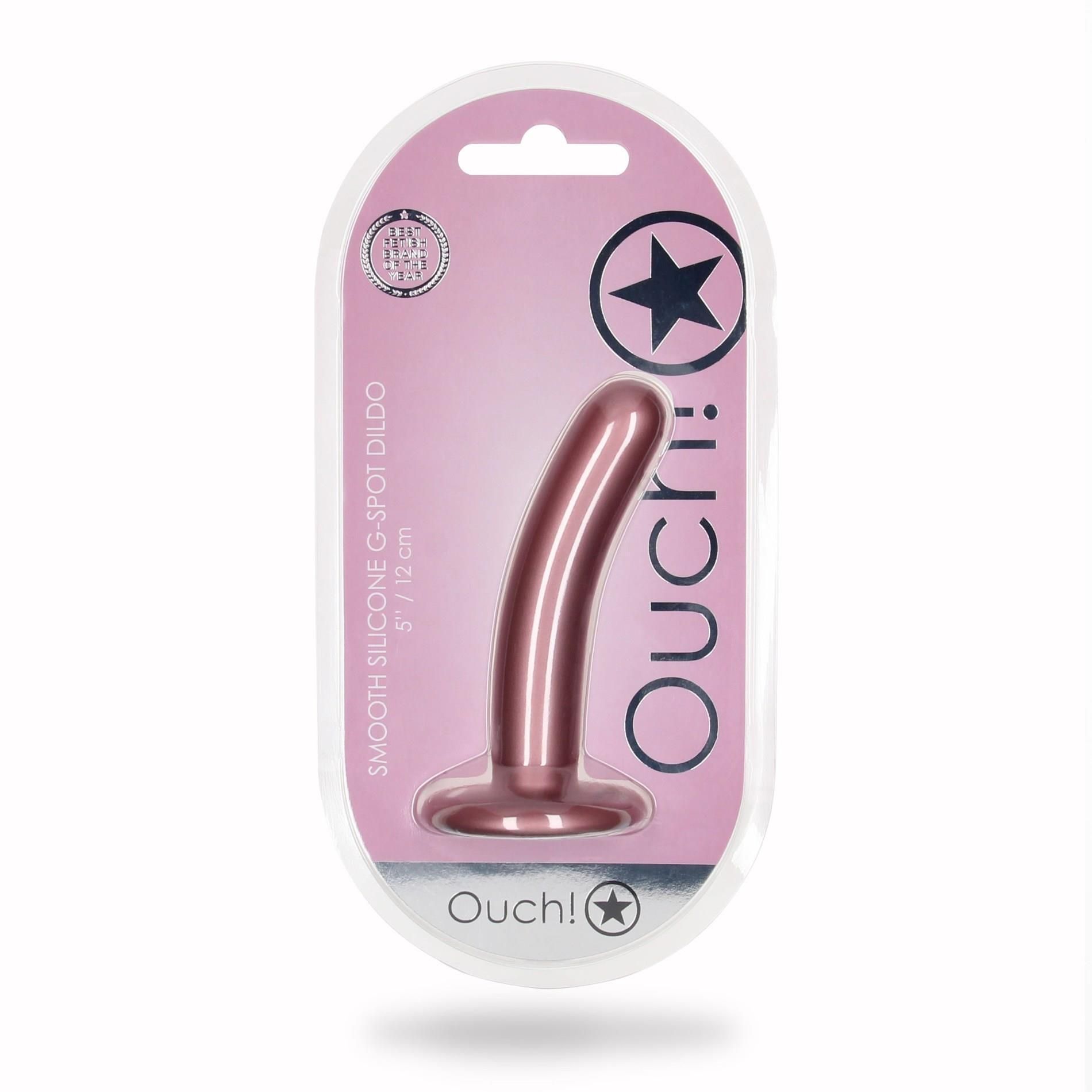 Фаллоимитатор Ouch! Smooth G-Spot Dildo 5'', 12.4 см (розовый)