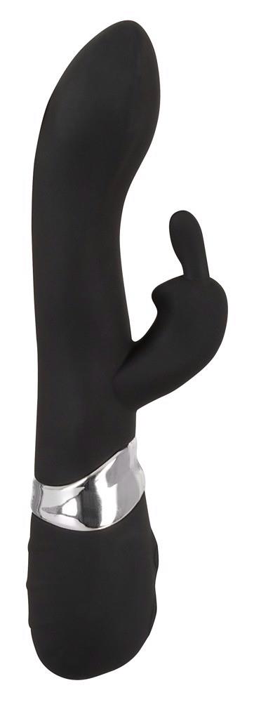 Вибратор-кролик Sweet Smile Rechargeable Blacky, 21 см (черный)