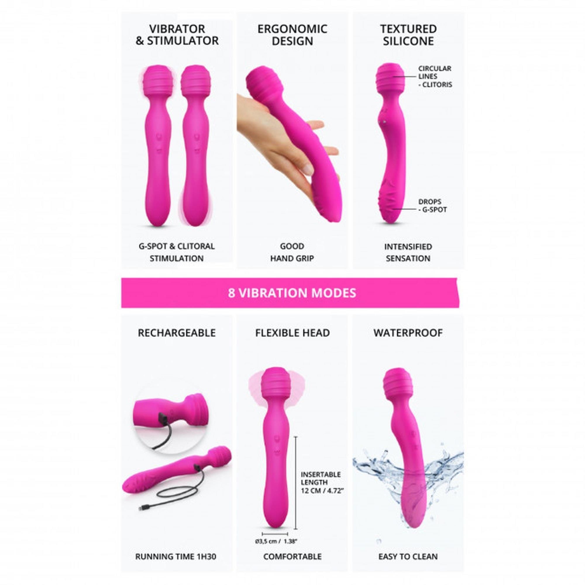 Вибромассажер Love To Love Twist Rose, 22 см (розовый)