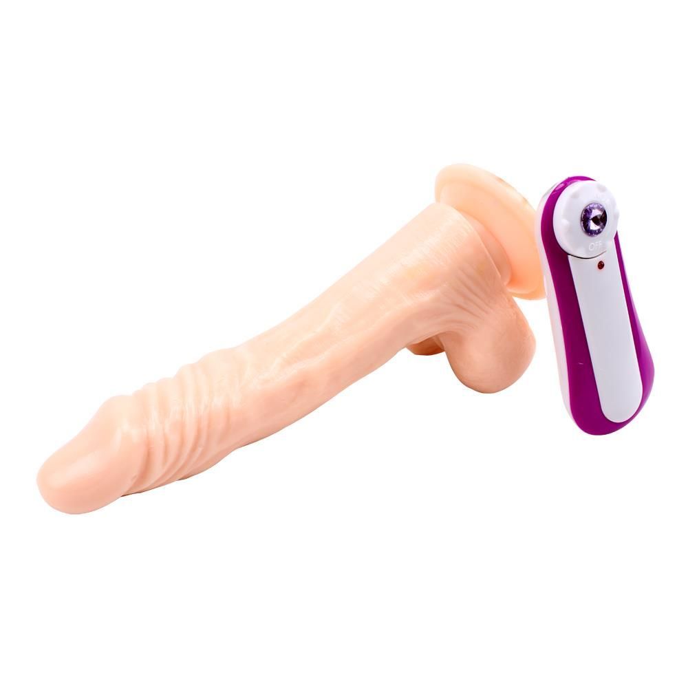 Вибратор Ballsy Super Cock James Deen 8.5", 21.5 см (телесный)
