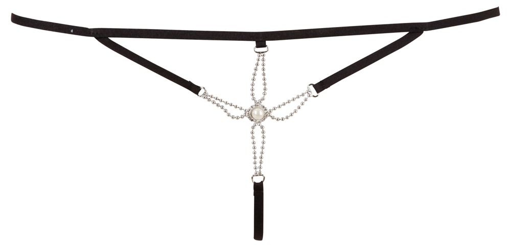 Сексуальные стринги Cottelli Collection String Seestern, M/L (черный)