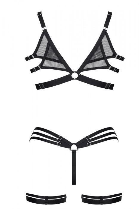 Комплект белья Demoniq LadyX Adora, L (черный)