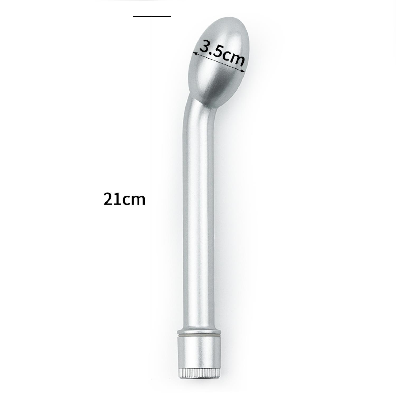 Вибратор Probe iWhizz 8'', 21 см (серебристый)