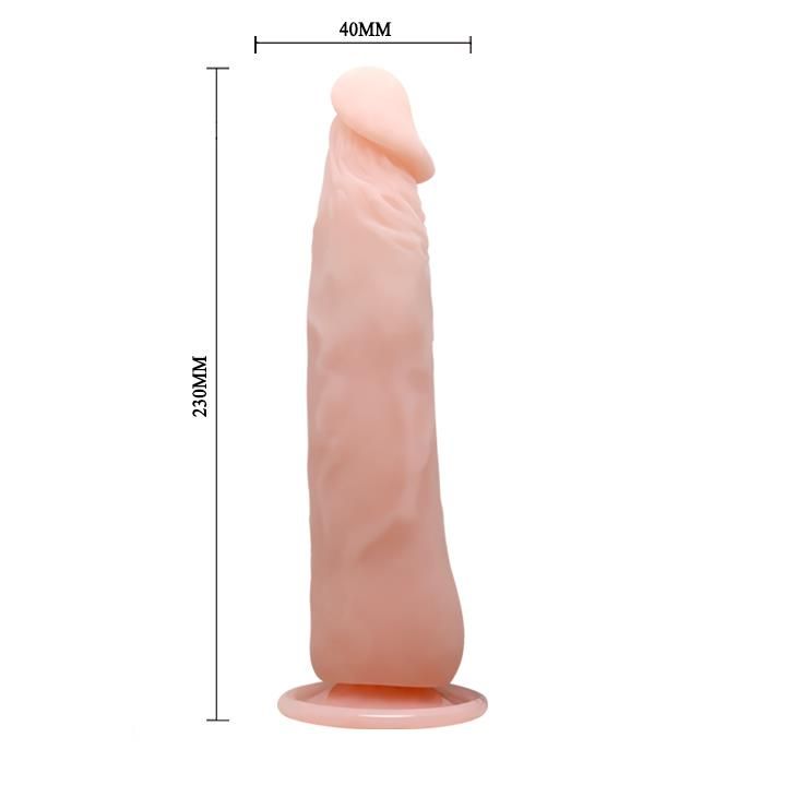 Реалистичный вибратор Baile Vibrating Cock, 23 см (телесный)