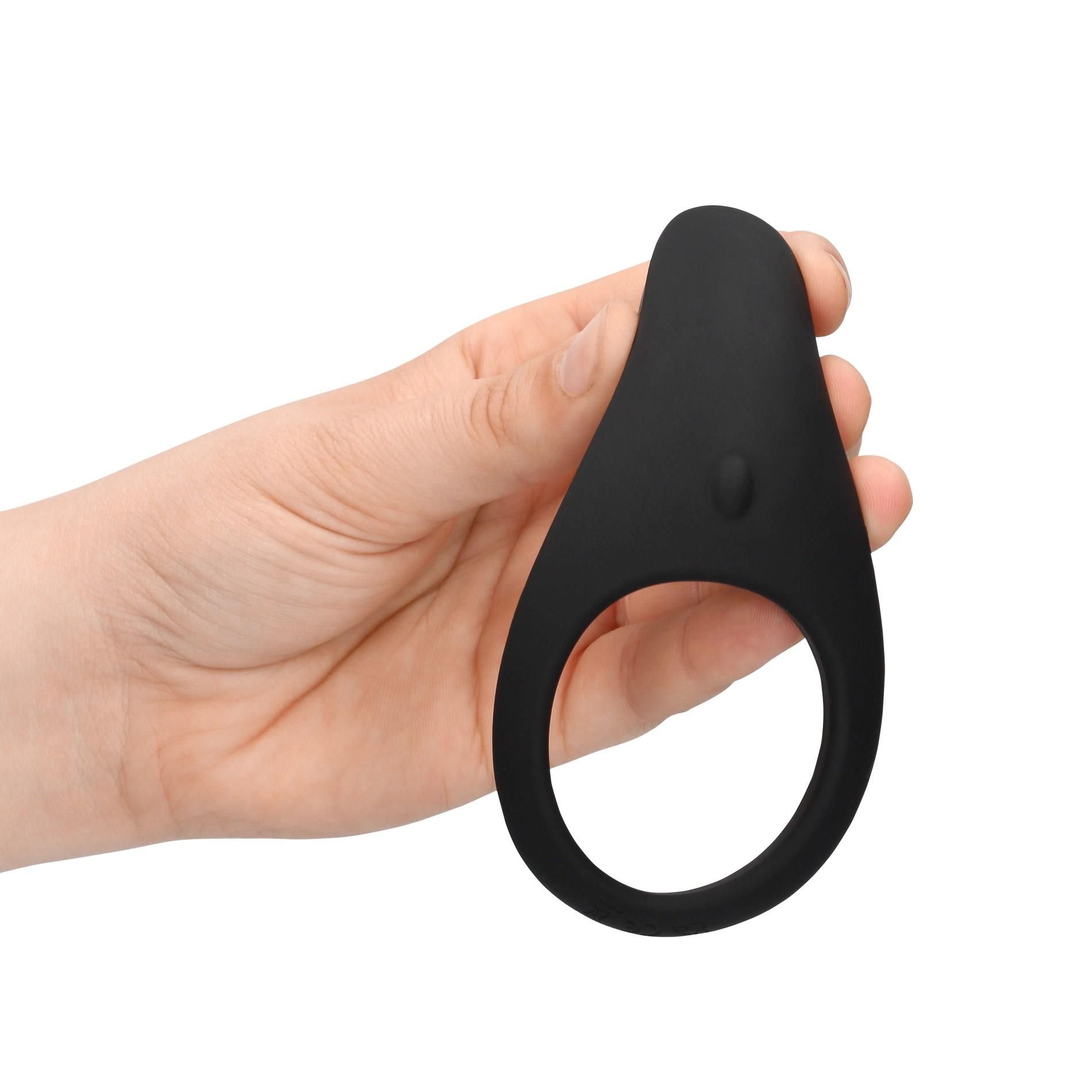 Віброкільце Loveline Pointed, 11 см (чорний)