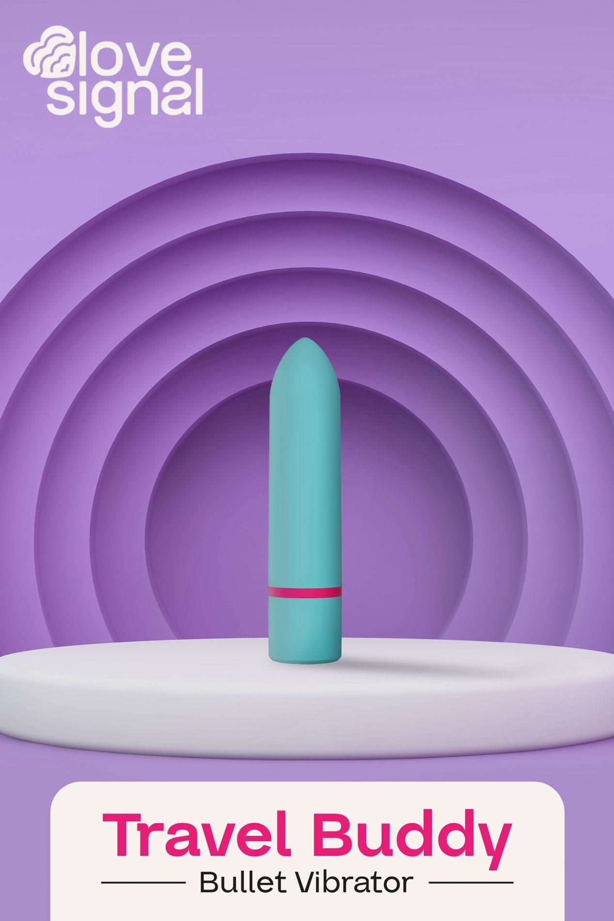 Mini wibrator Dream Toys Travel Buddy, 10 cm (turkusowy)