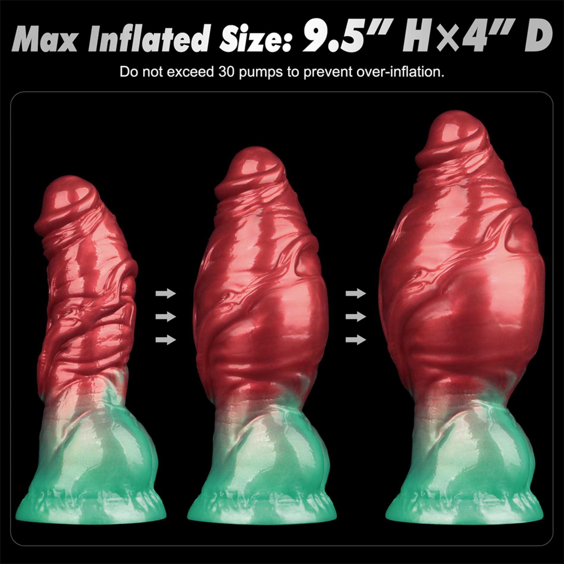Фаллоимитатор Lovetoy Dual Density 7.5’’, 19 см (красный)