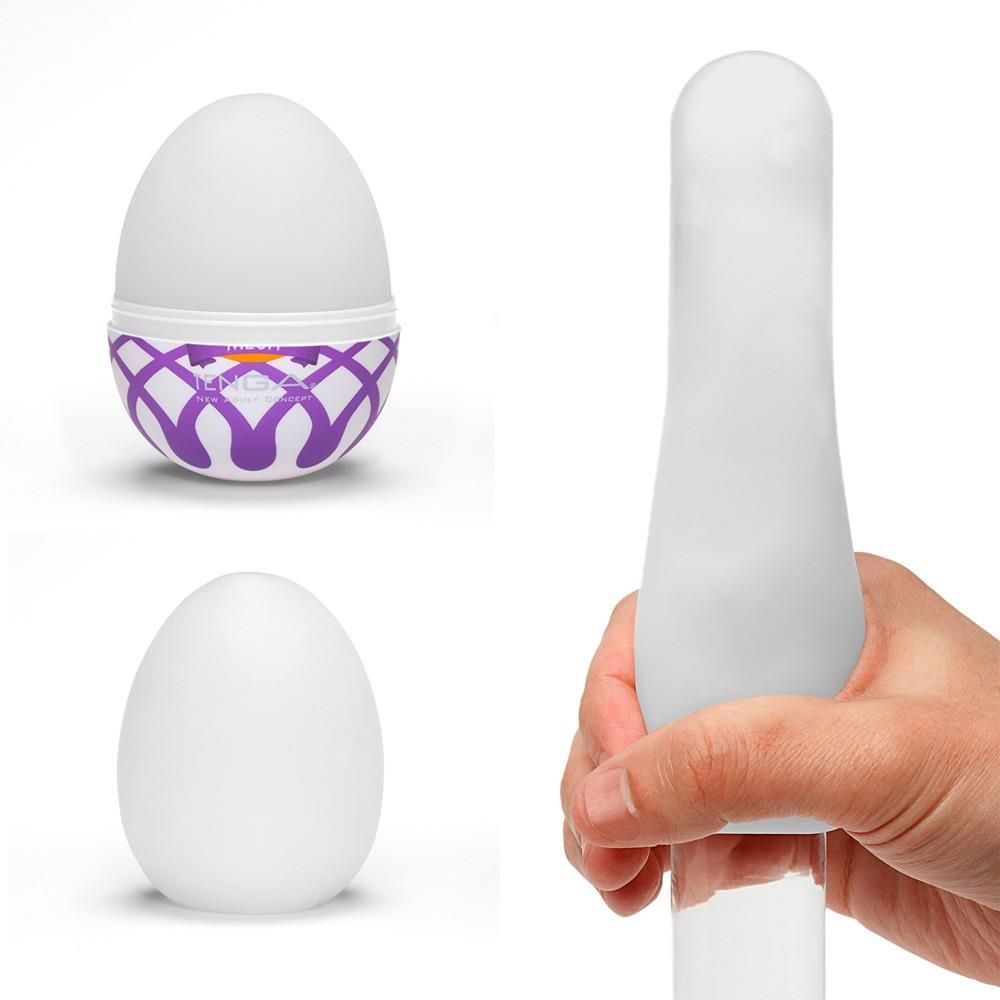 Мастурбатор яйце Tenga Egg Wonder Mesh (білий)