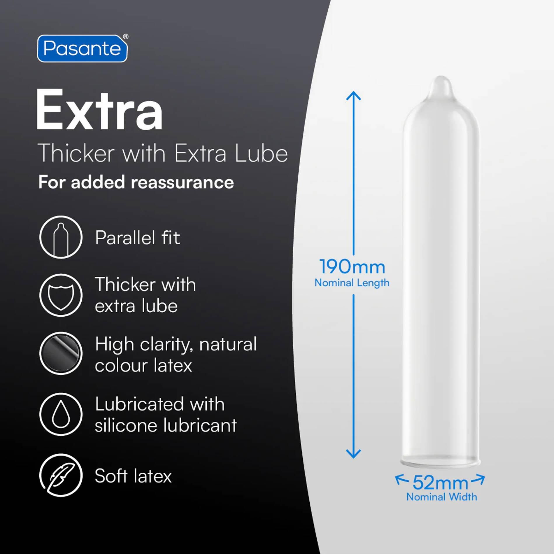 Презервативы Pasante Extra, 3 шт
