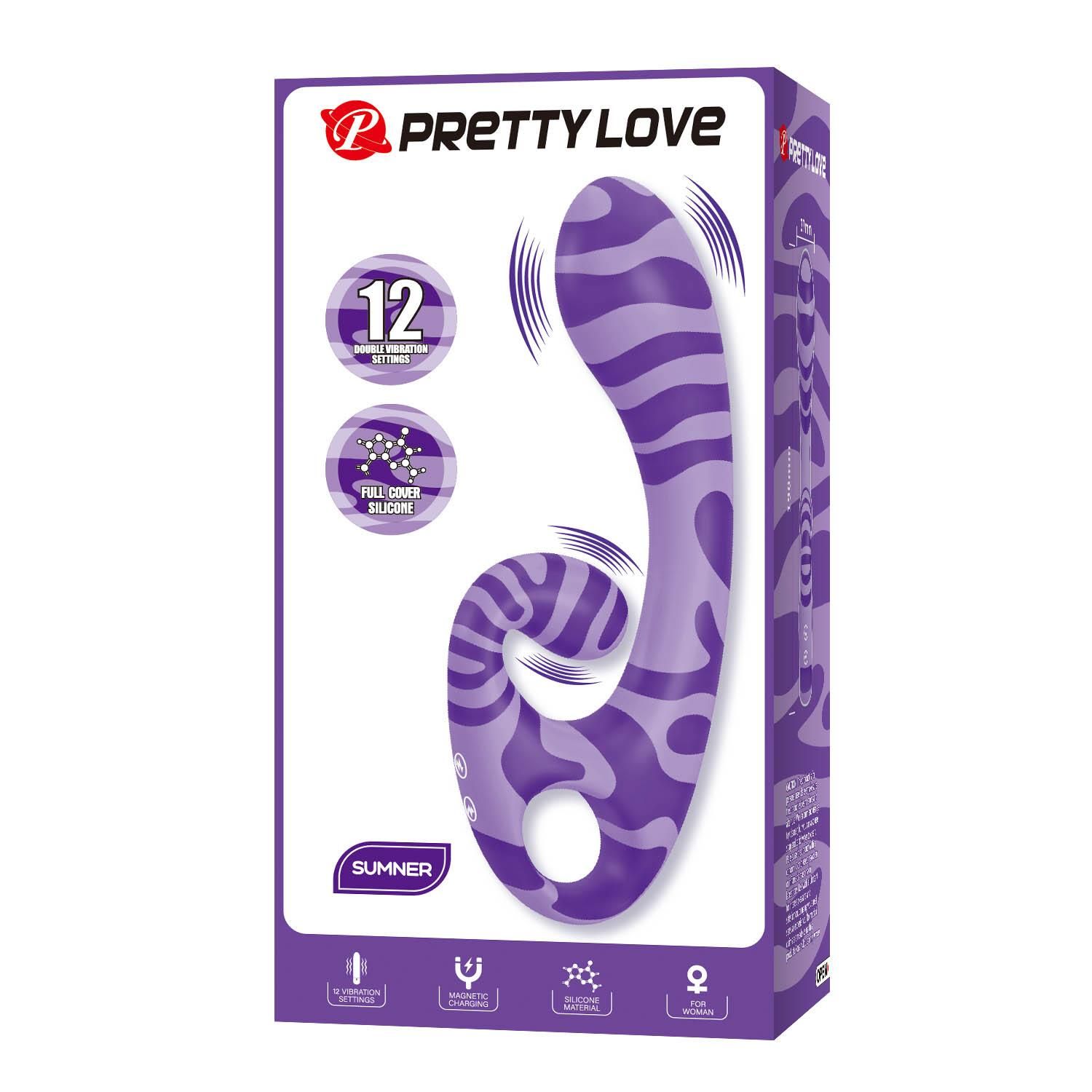 Вибратор Pretty Love Sumner, 19 см (фиолетовый)