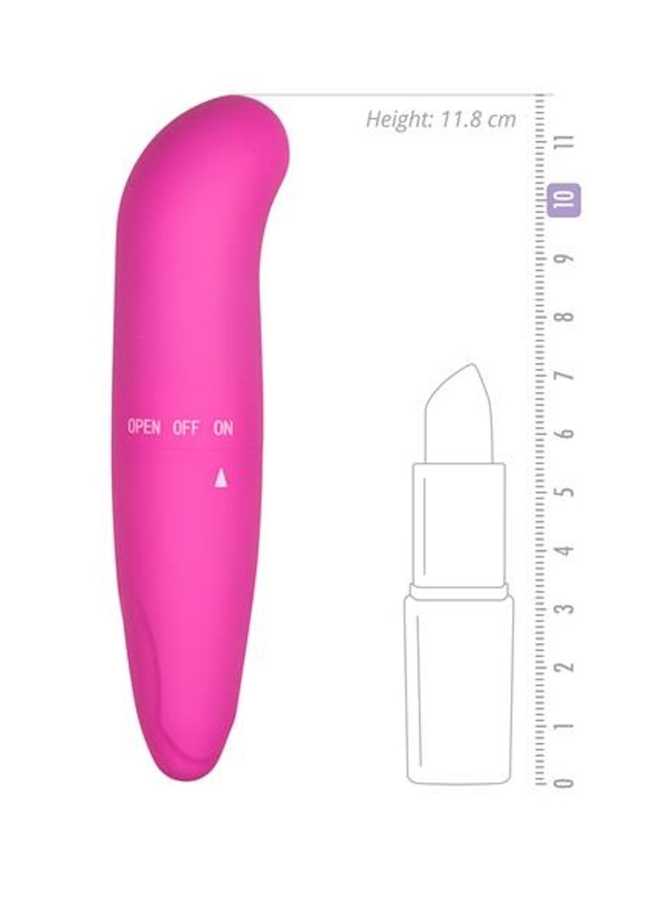 Мини-вибратор EasyToys G-Spot, 12 см (розовый)