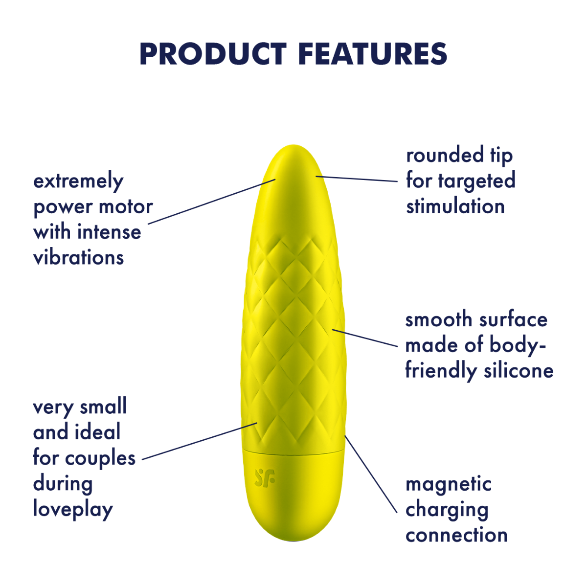 Вибратор для клитора Satisfyer Ultra Power Bullet 5, 10 см (желтый)