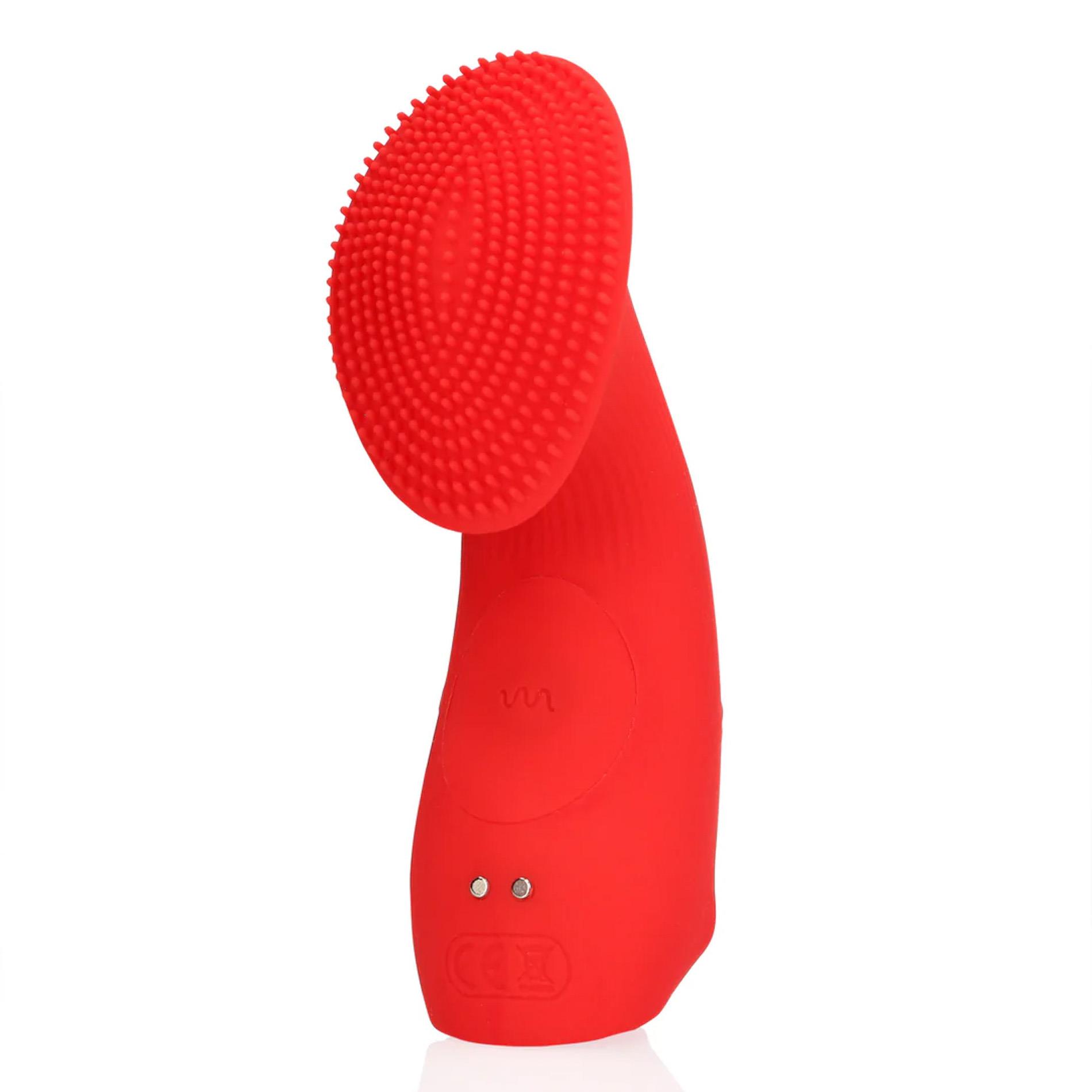 Вибратор на палец Loveline Textured Finger, 11.7 см (красный)