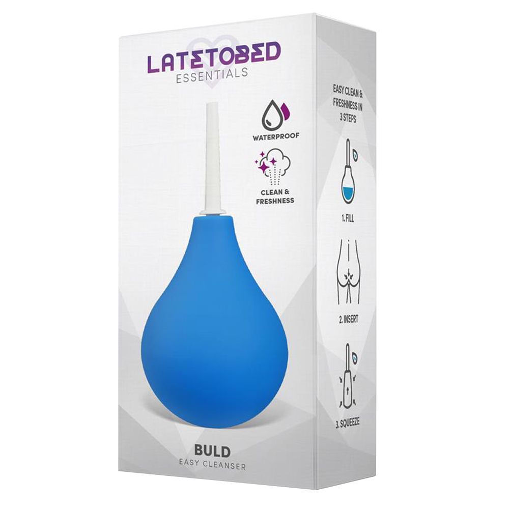 Анальний душ Latetobed Buld Easy Cleanser, 14 см (синій)