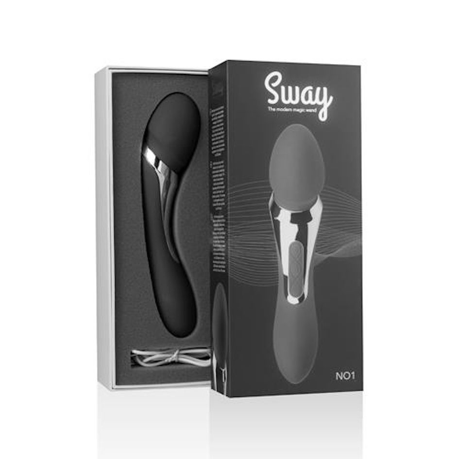Вибромассажер Sway Vibes Wand, 22.5 см (черный)