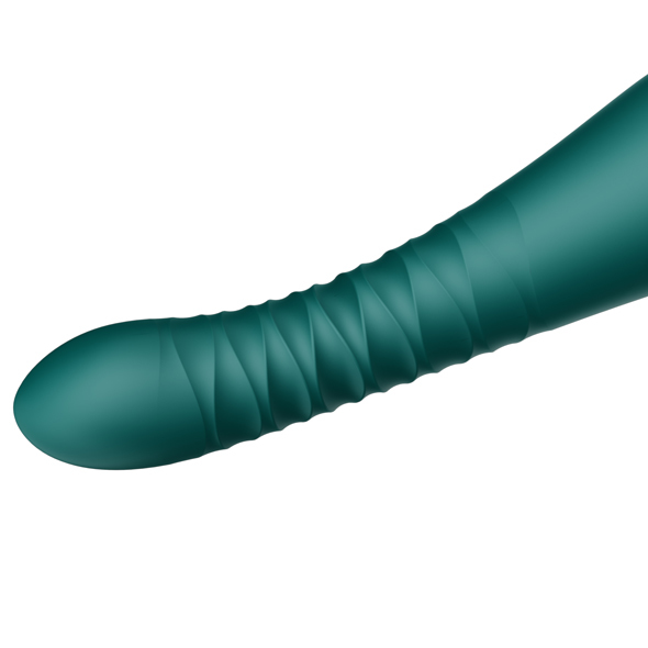 Вибратор Zalo King Vibrating Thruster, 30,2 см (зеленый)