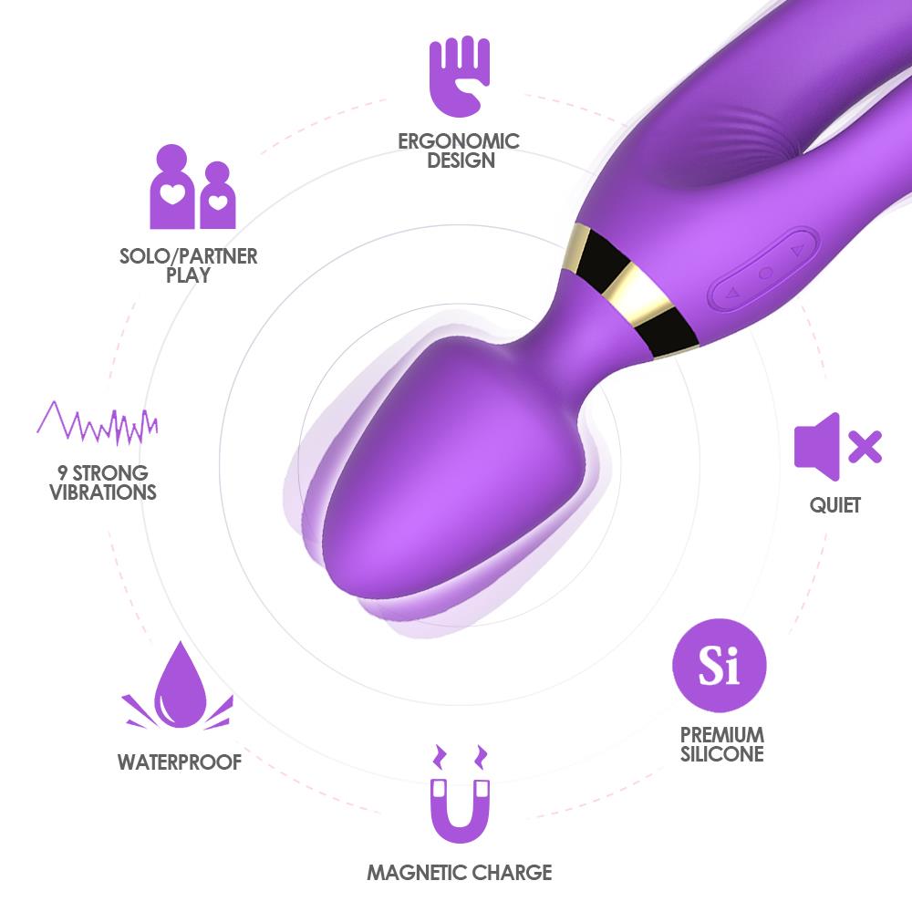 Вибромассажер B - Series Joy Magic Wand, 23.6 см (фиолетовый)