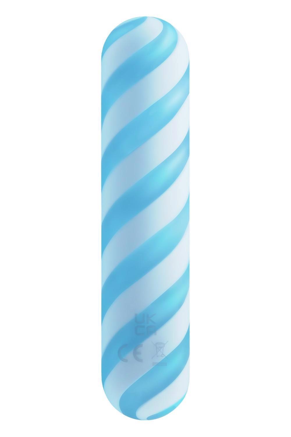 Мини-вибратор Dreamtoys Glitz Blue For You, 10.9 см (голубой)