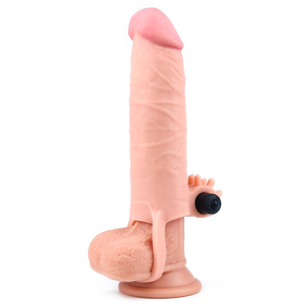 Насадка на пенис LoveToy Pleasure X-Tender, 17,5 см (телесный)
