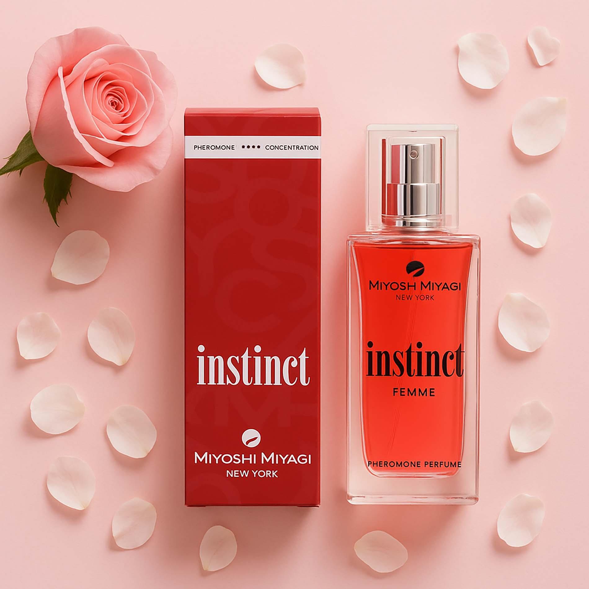 Perfumy z feromonami dla kobiet Miyoshi Miyagi Instinct Femme, 50 ml