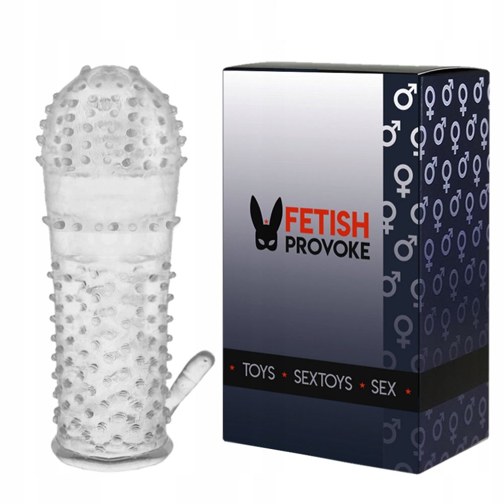 Fetish Provoke Clear Power N04 - Nakładka na penisa, Przezroczysty, 11 cm, One size