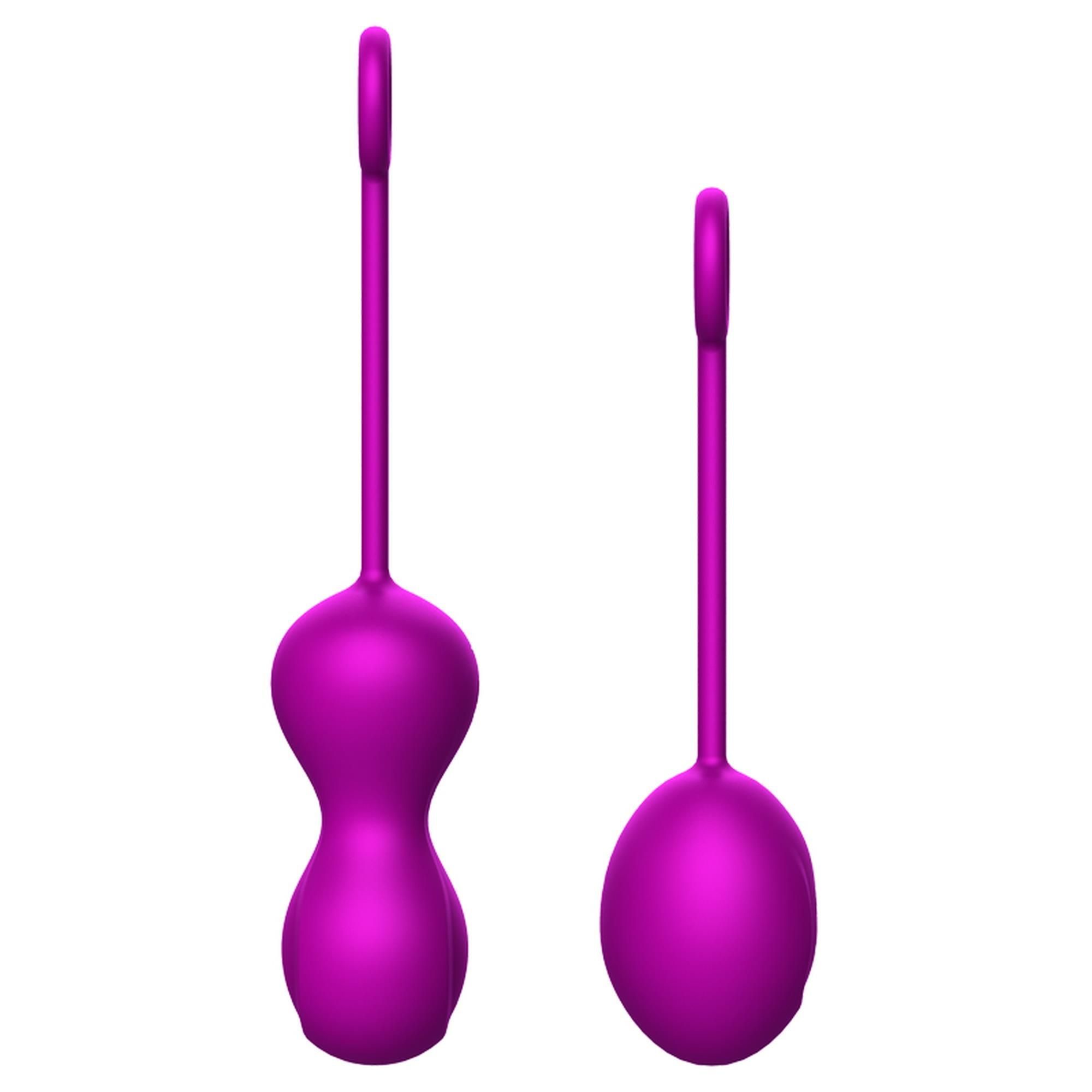 Набор вагинальных шариков Foxshow Kegel Balls Set, 3 шт (фиолетовый)