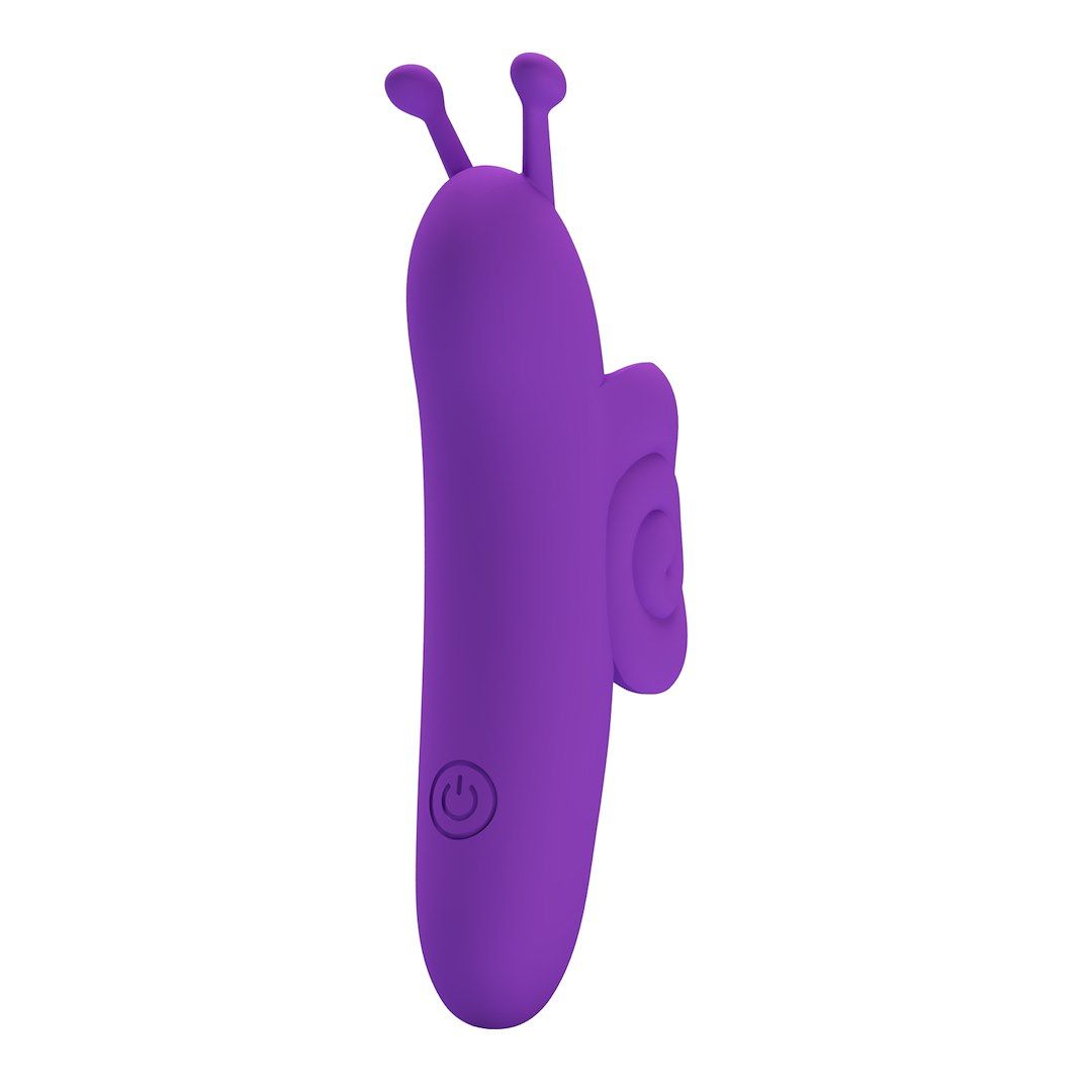 Pretty Love Snail Honey Finger - Wibrator na palec, Fioletowy, 10 cm