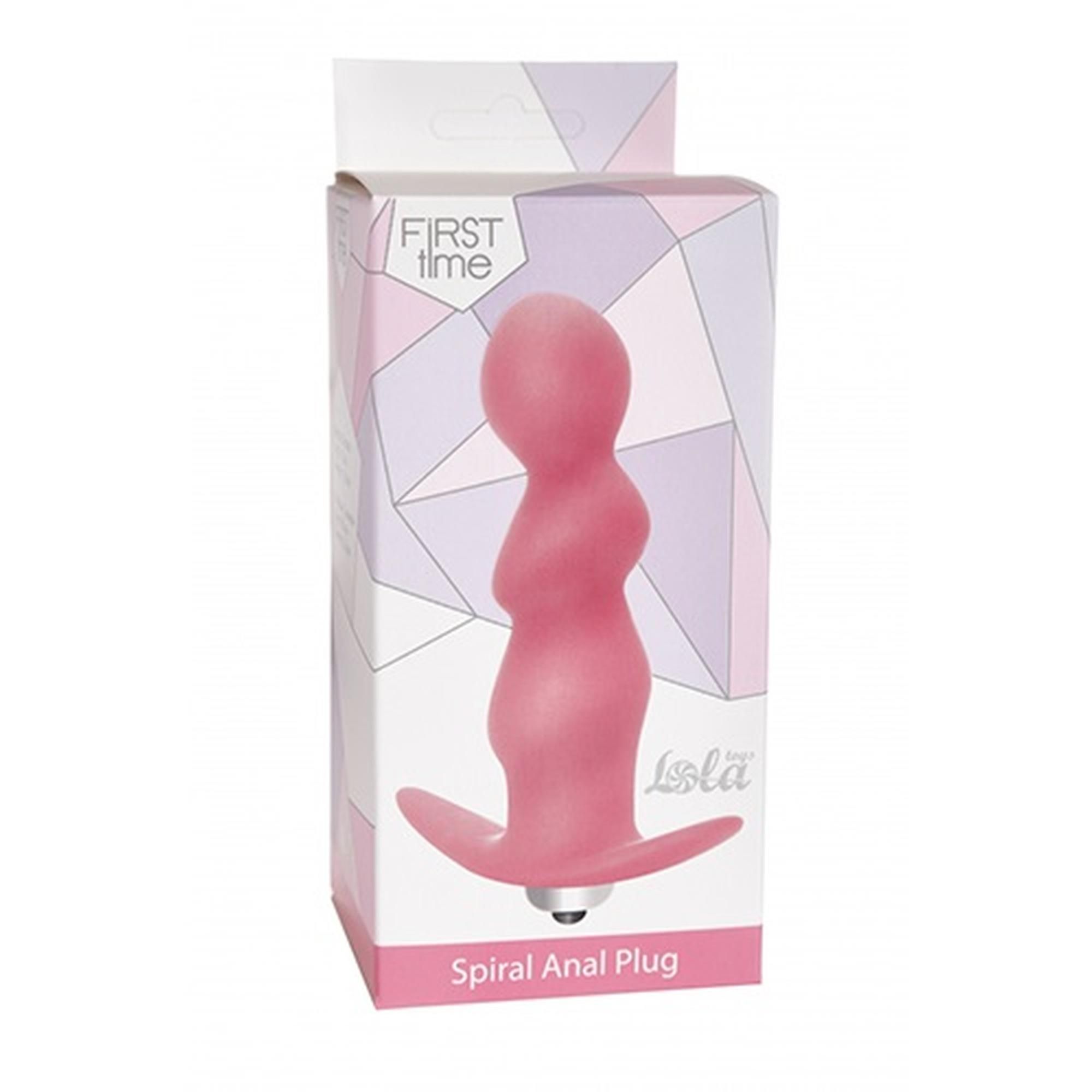 Анальна пробка Lola Toys Plug Spiral, 9.5 см (рожевий)