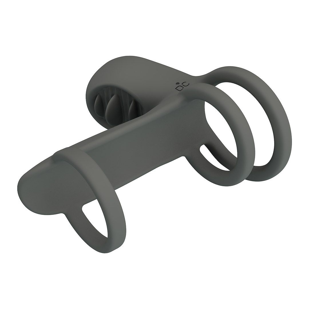 Насадка на пенис Pretty Love Master Ring, 9 см (серый)