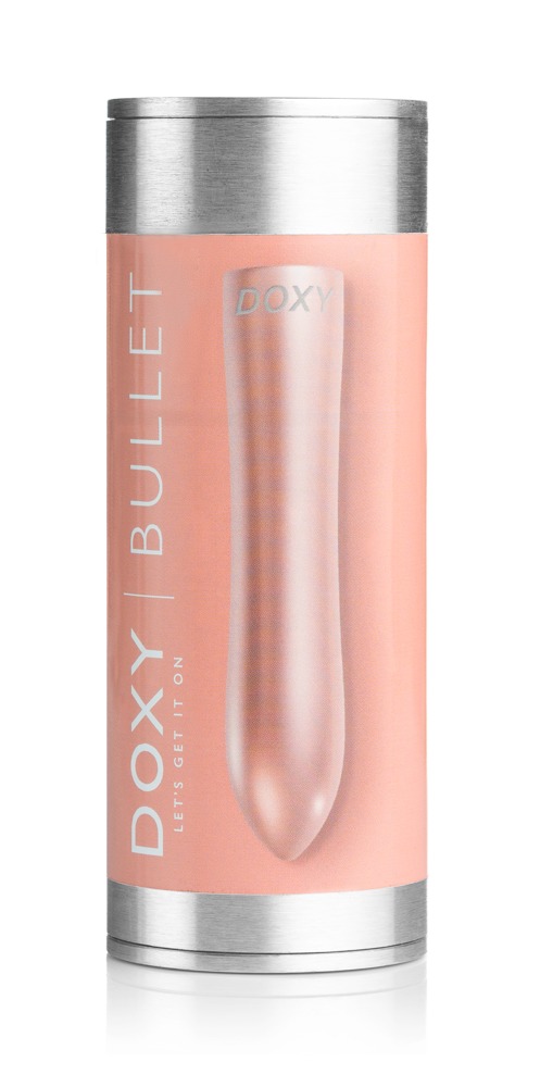 Вибратор Doxy Bullet, 12 см (розовое золото)