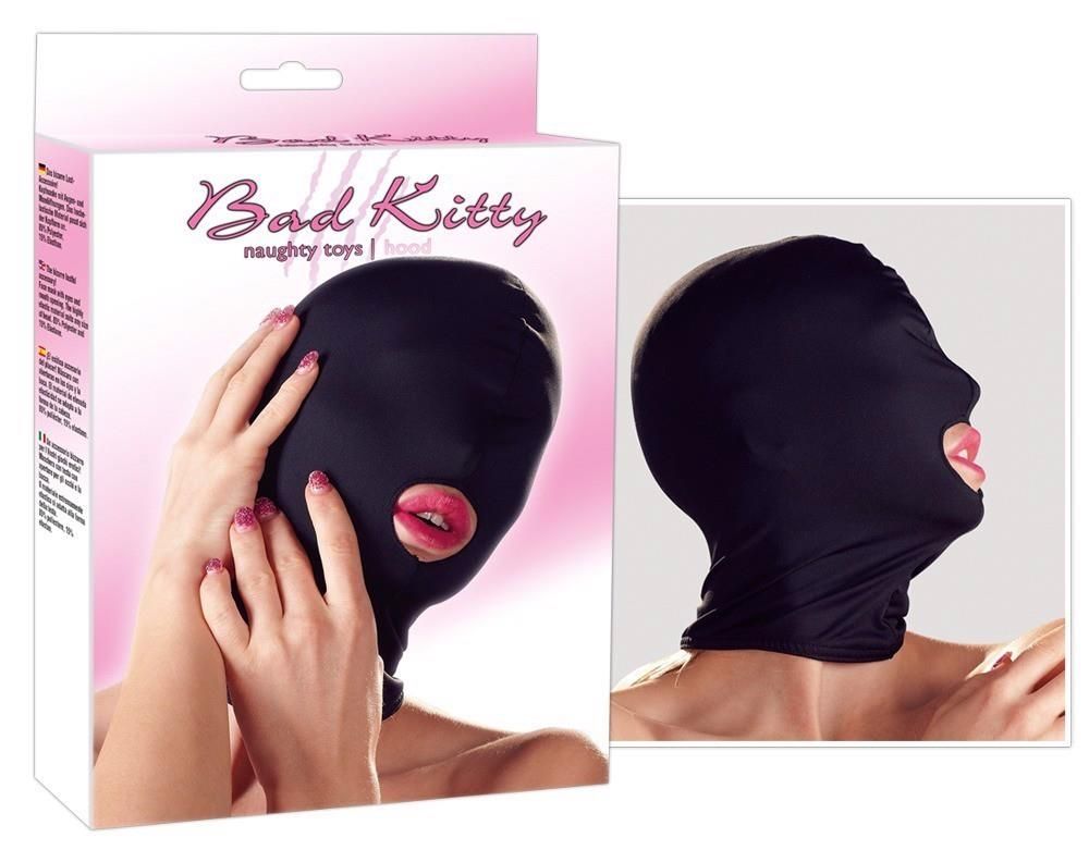 Маска Bad Kitty Naughty Toys Hood Mouth, OS (чорний)